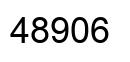 Number 48906 black image