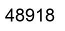 Number 48918 black image