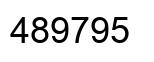 Number 489795 black image