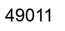 Number 49011 black image