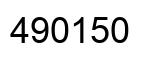 Número 490150 imagen negro