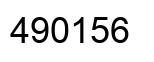 Number 490156 black image