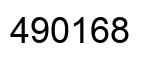 Number 490168 black image