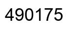 Número 490175 imagen negro