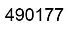 Número 490177 imagen negro
