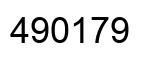 Number 490179 black image
