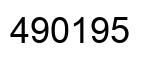 Número 490195 imagen negro