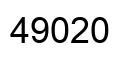 Number 49020 black image