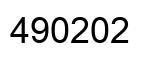 Number 490202 black image