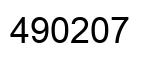 Número 490207 imagen negro