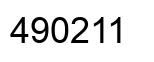 Número 490211 imagen negro