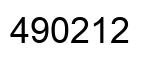 Número 490212 imagen negro