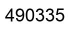 Number 490335 black image