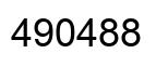 Número 490488 imagen negro