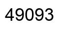 Number 49093 black image