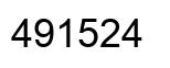 Number 491524 black image
