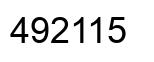 Número 492115 imagen negro