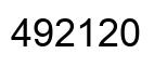 Número 492120 imagen negro