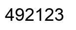 Número 492123 imagen negro