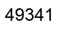 Número 49341 imagen negro