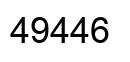 Número 49446 imagen negro