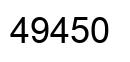 Número 49450 imagen negro