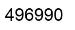 Number 496990 black image
