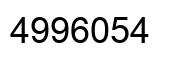 Número 4996054 imagen negro