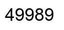 Número 49989 imagen negro