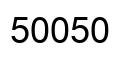 Number 50050 black image