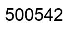 Number 500542 black image