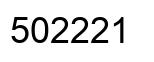 Número 502221 imagen negro