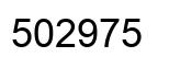 Number 502975 black image