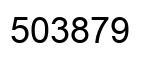 Number 503879 black image