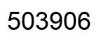 Number 503906 black image