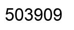 Number 503909 black image