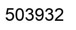 Number 503932 black image