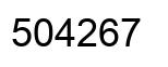 Número 504267 imagen negro