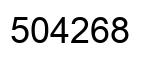 Número 504268 imagen negro