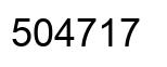 Number 504717 black image