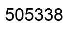 Number 505338 black image