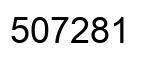 Number 507281 black image
