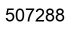 Number 507288 black image