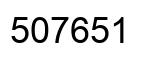 Number 507651 black image