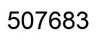 Number 507683 black image