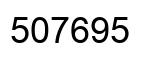 Number 507695 black image