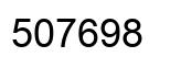 Number 507698 black image