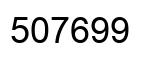 Number 507699 black image