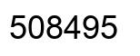 Number 508495 black image