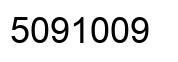 Number 5091009 black image